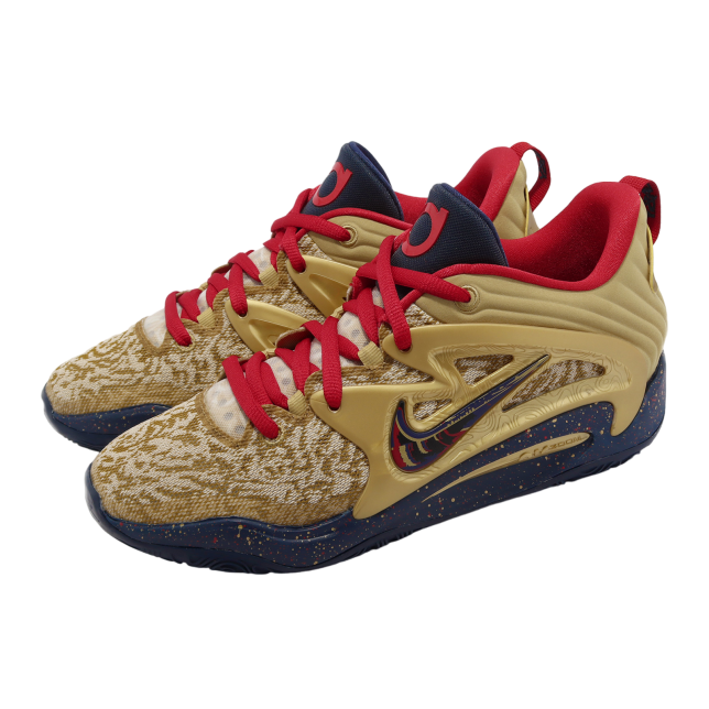 Nike KD15 EP Metallic Gold / University Red