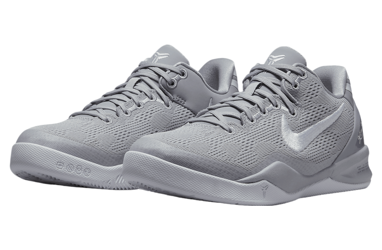 Nike Kobe 8 GS Wolf Grey / White