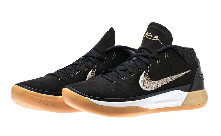 Nike Kobe AD Mid Black Gold Gum 922482-009 - KicksOnFire.com