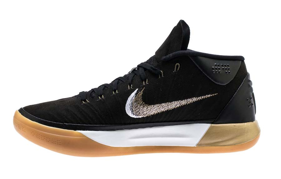 Nike Kobe AD Mid Black Gold Gum 922482-009 - KicksOnFire.com