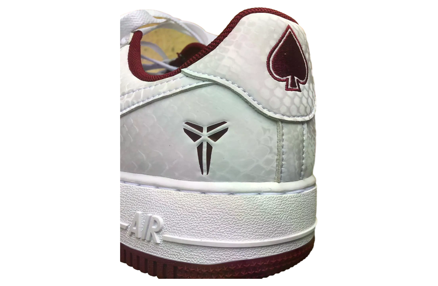 Nike Kobe Air Force 1 Low White / Team Red