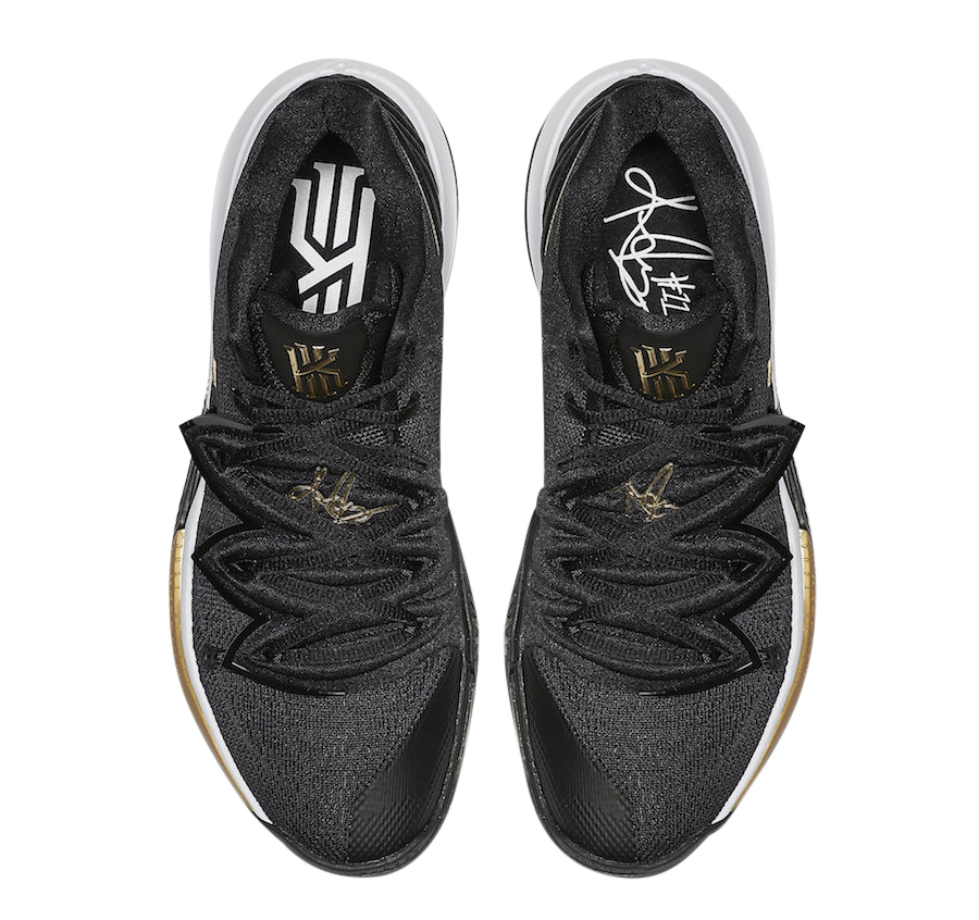 Nike Kyrie 5 Black Metallic Gold AO2918-007 - KicksOnFire.com