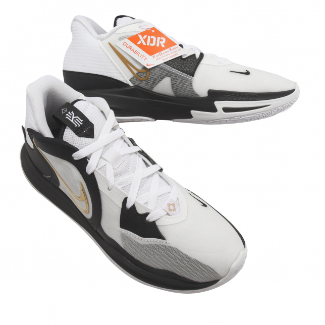 Nike Kyrie Low 5 White Black Gold DJ6014101