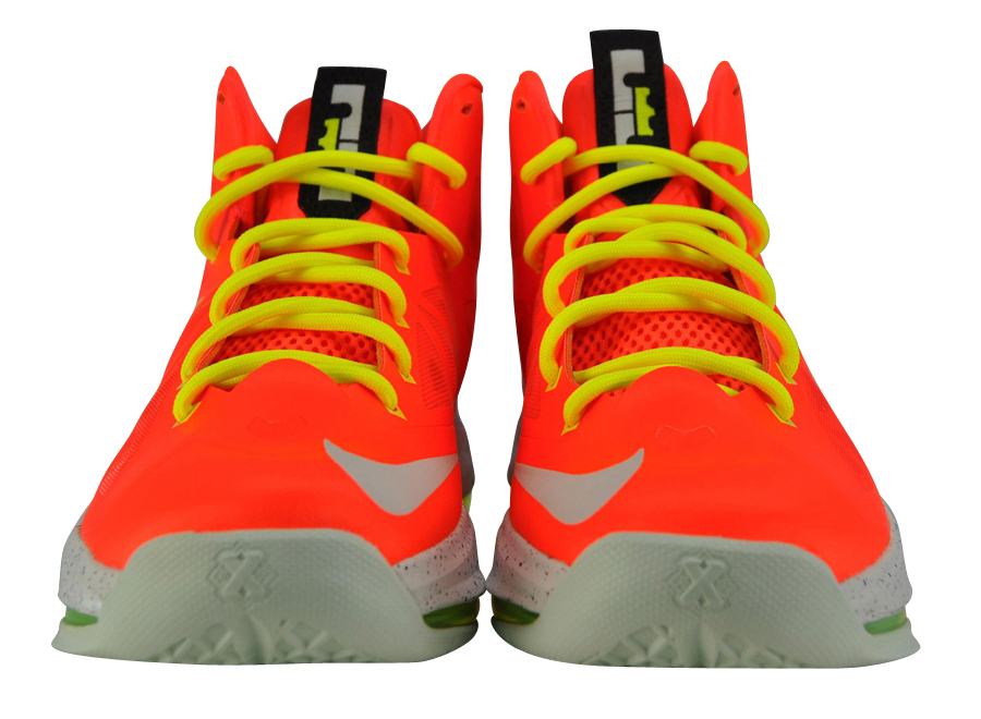 Nike LeBron 10 GS - Total Crimson / Black / Volt 543564800
