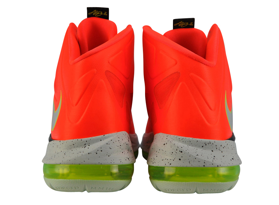 Nike LeBron 10 GS - Total Crimson / Black / Volt 543564800
