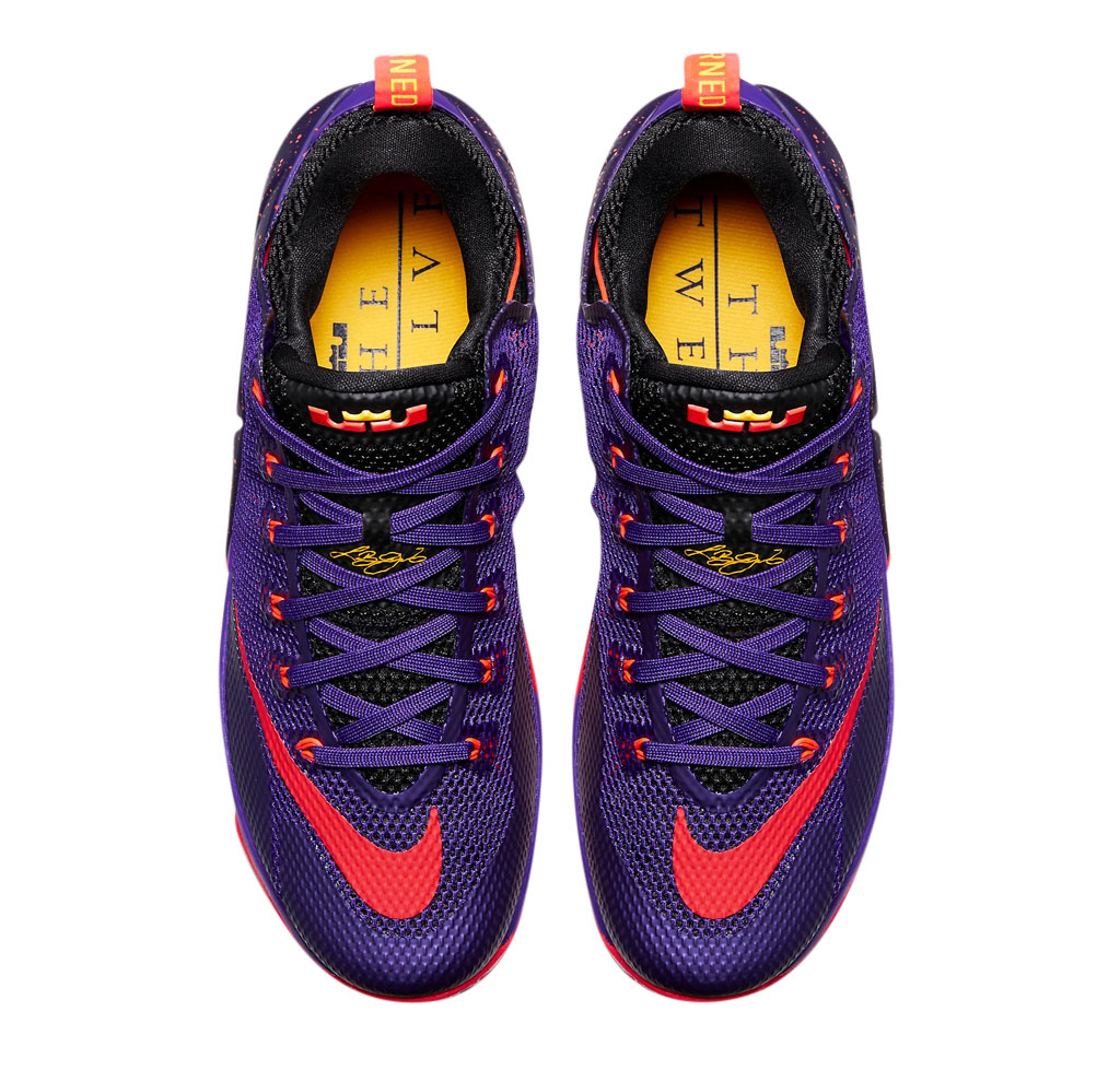 Nike LeBron 12 Low - Court Purple / Bright Crimson 724557565