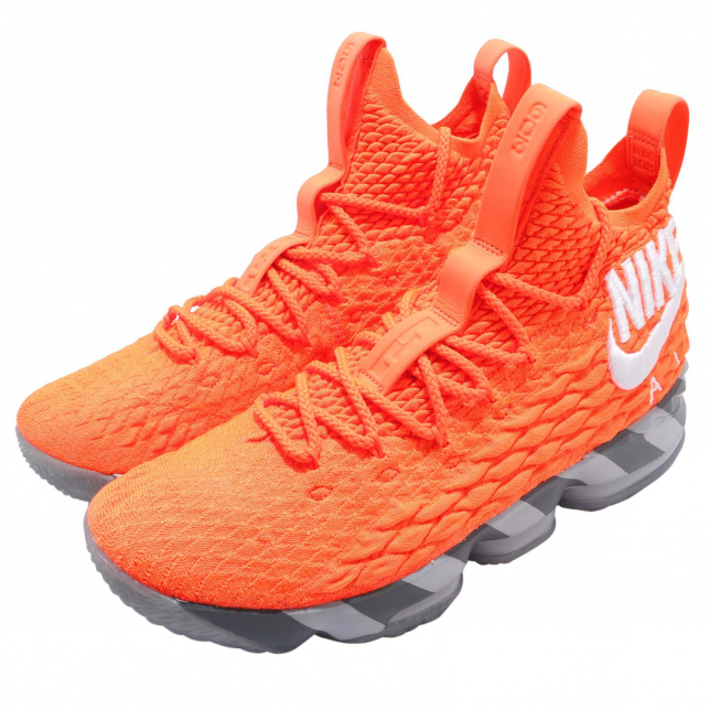 lebron 15 orange box shoes
