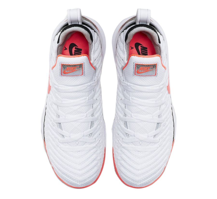 Nike LeBron 16 Hot Lava White - May 2019 - CI1521-100