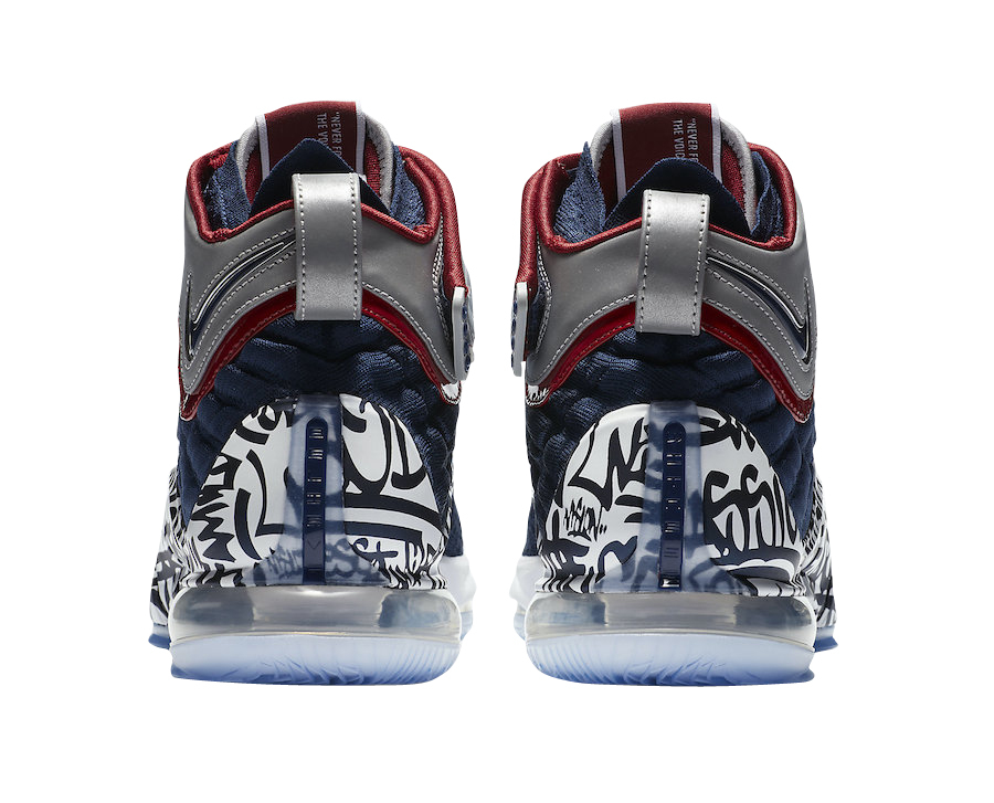 Nike LeBron 17 Graffiti Cold Blue - Jul 2020 - CT6047-400