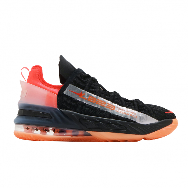 Nike Lebron 18 GS Black Bright Crimson CW2760009