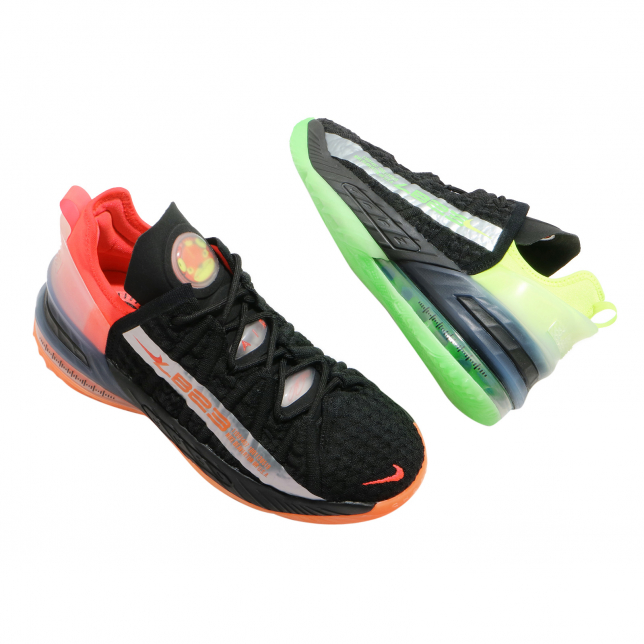 Nike Lebron 18 GS Black Bright Crimson CW2760009