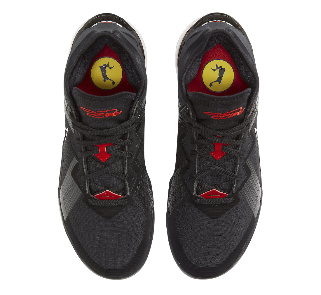 Nike LeBron 18 Low Black University Red CV7562-001