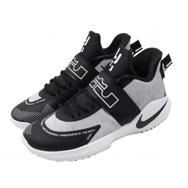 Nike LeBron Ambassador 12 Black White BQ5436005