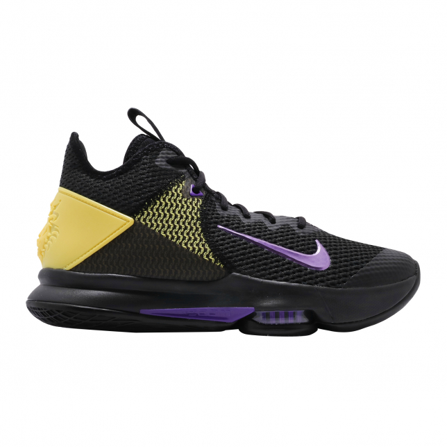 Nike LeBron Witness 4 EP Black Voltage Purple Opti Yellow