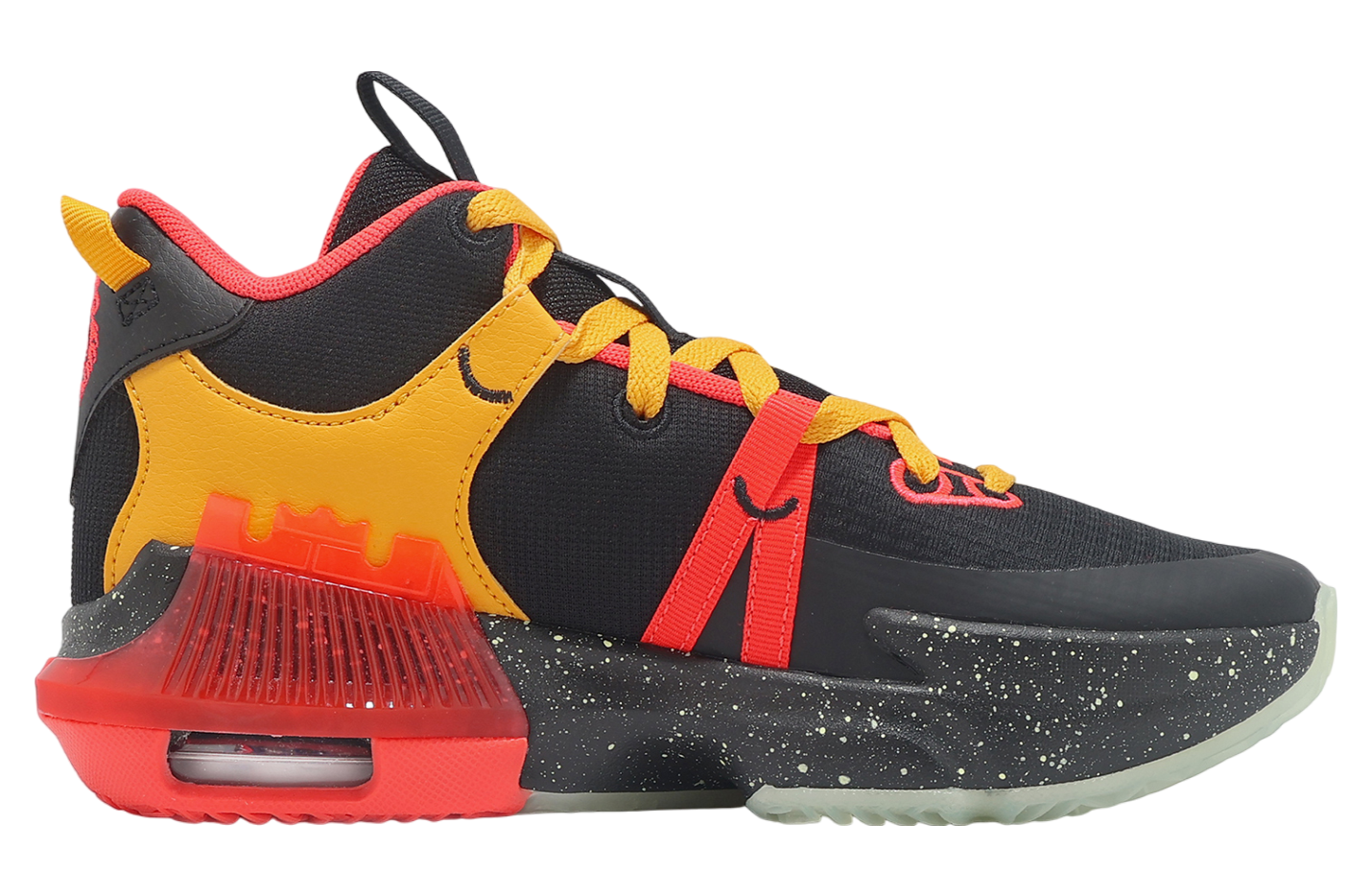 Nike LeBron Witness VII GS Black / Barely Volt