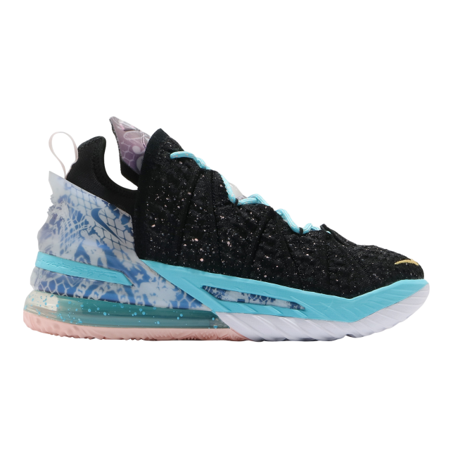 Nike LEBRON XVIII Black / Bleached Aqua