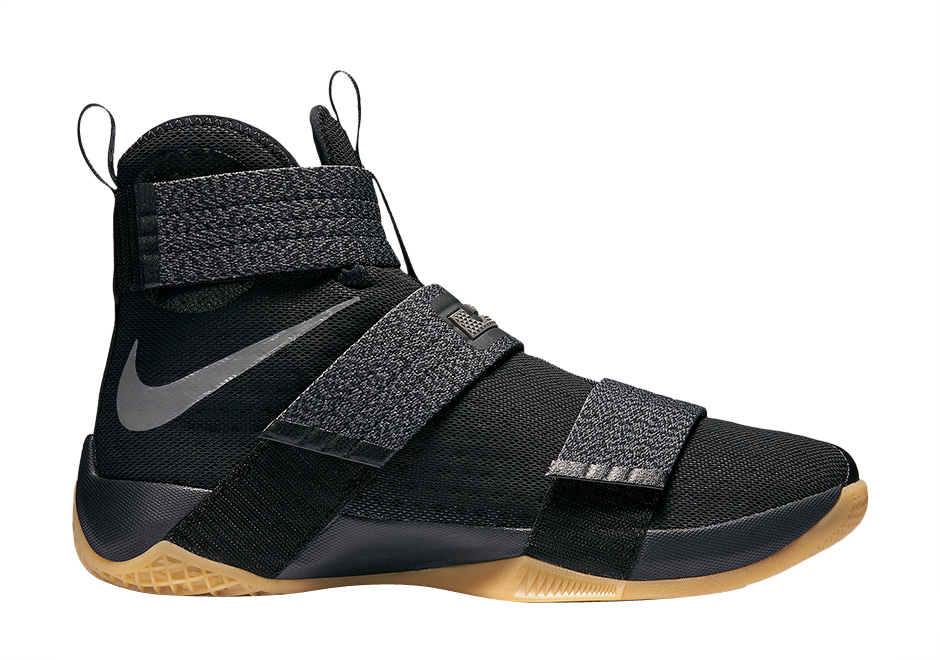 Nike LeBron Zoom Soldier 10 Black Gum 844378-009 - KicksOnFire.com