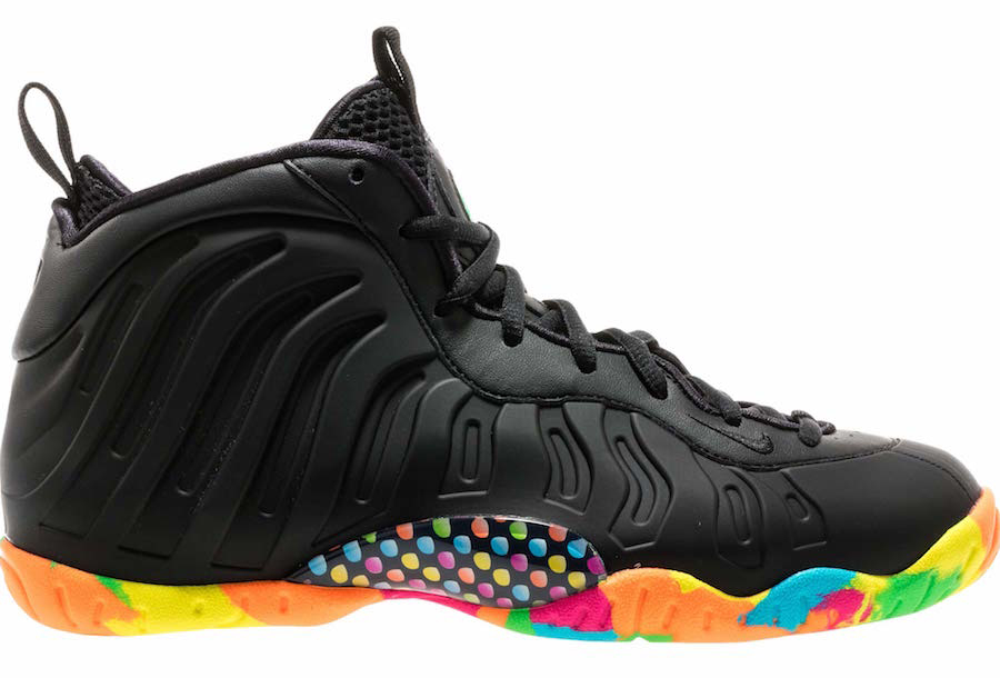 Nike Little Posite One - Black Fruity Pebbles - Feb 2016 - 846077001