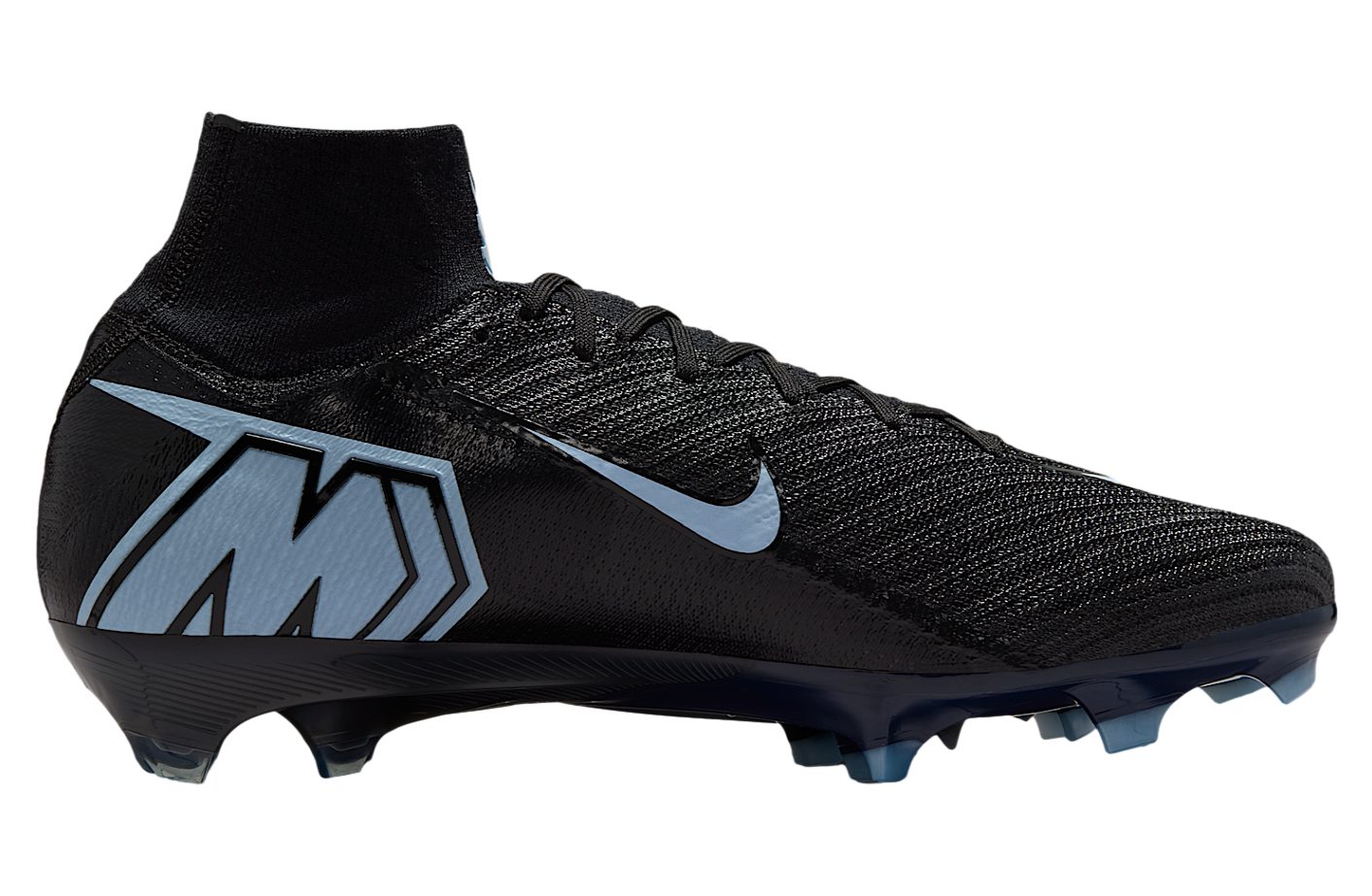 Nike Mercurial Superfly 10 Elite High Fg Black / Ice Blue