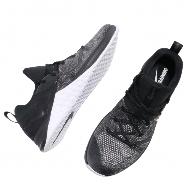 Nike Metcon Flyknit 3 Black White Matte Silver