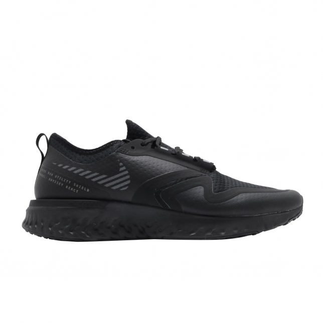 Nike Odyssey React 2 Shield Black Metallic Silver - Nov 2019 - BQ1671001