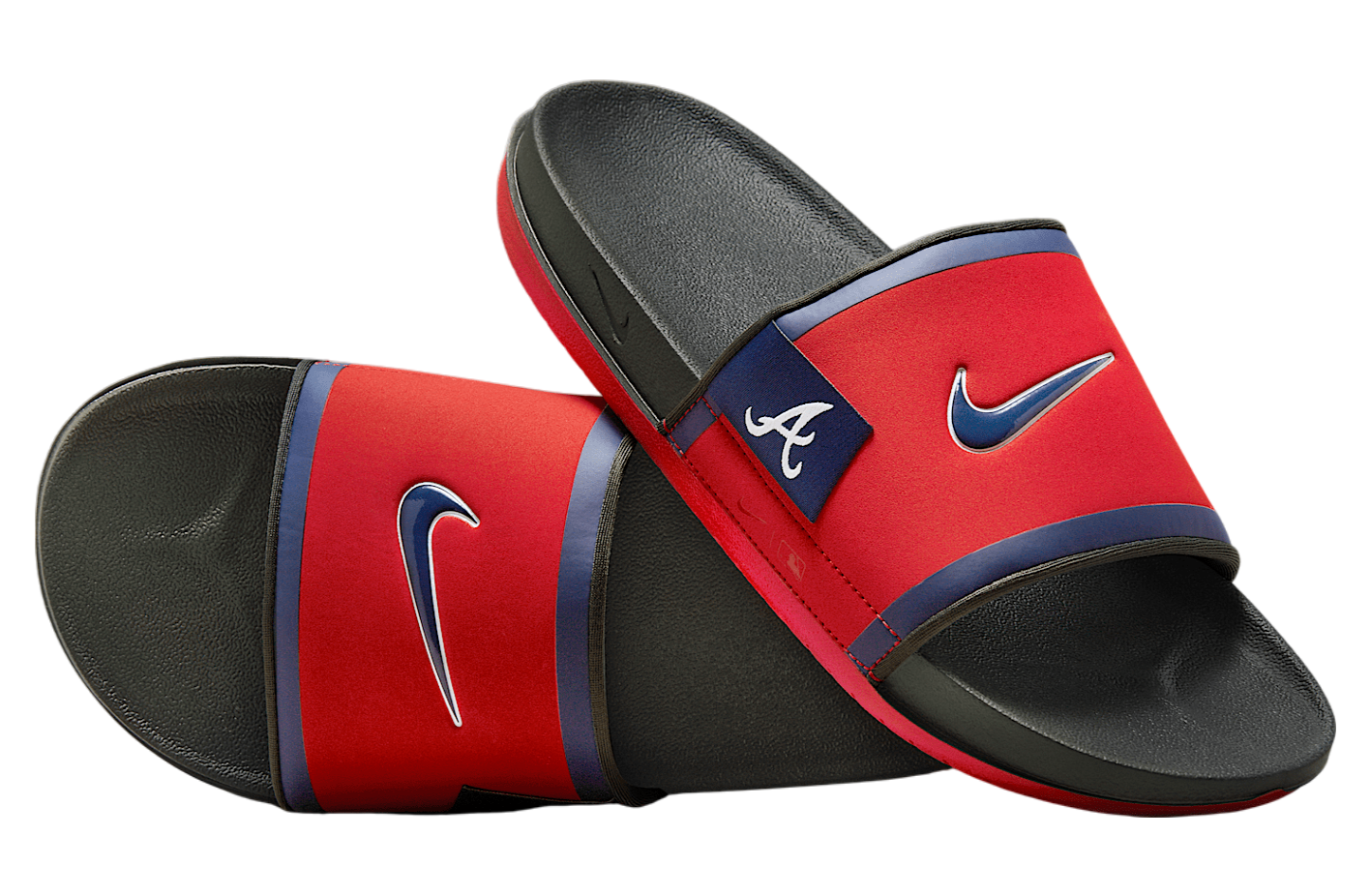 Nike Offcourt (atlanta Braves) Sport Red / Dark Smoke Grey