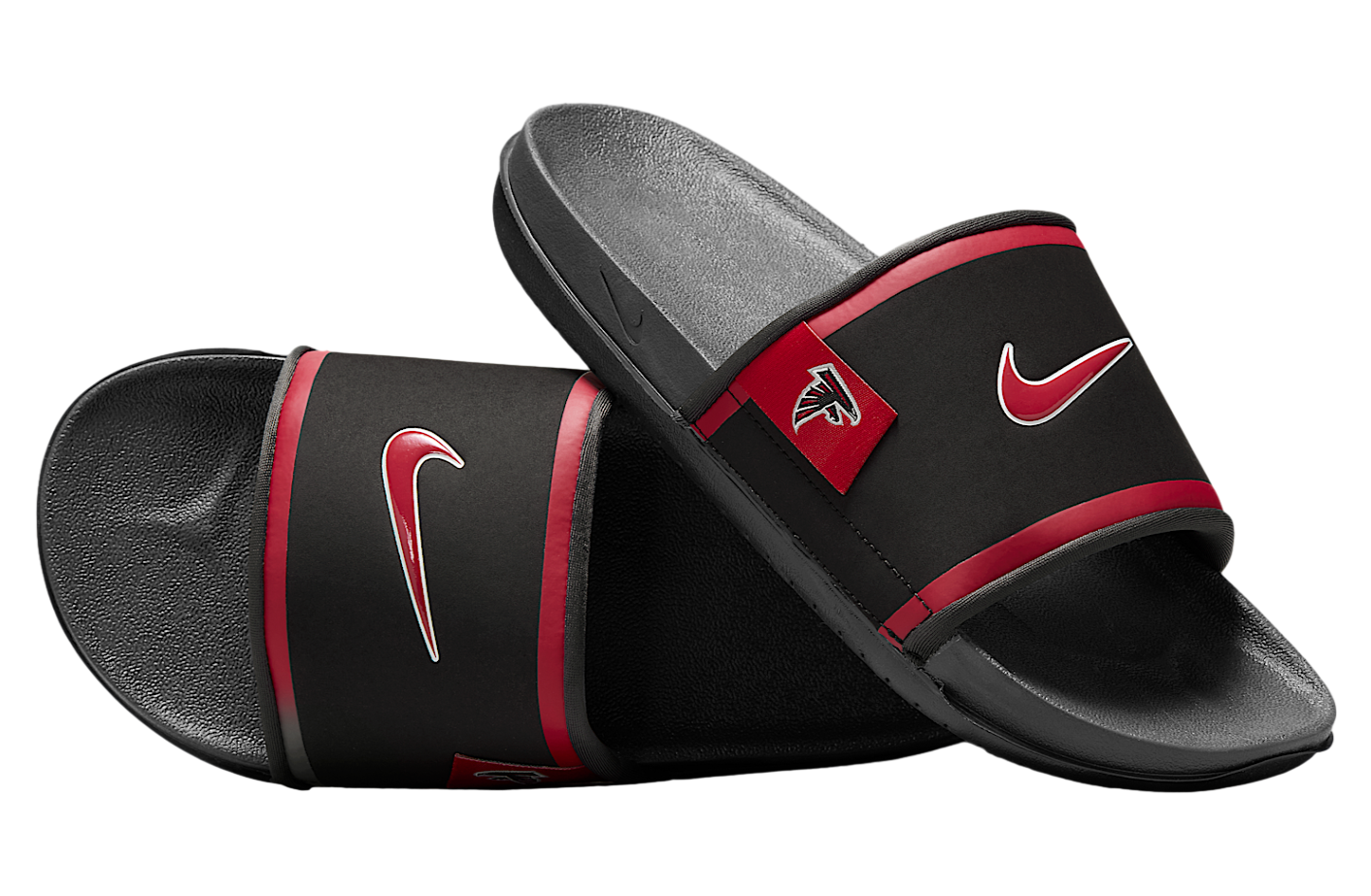 Nike Offcourt (Atlanta Falcons) Black / Dark Smoke Grey