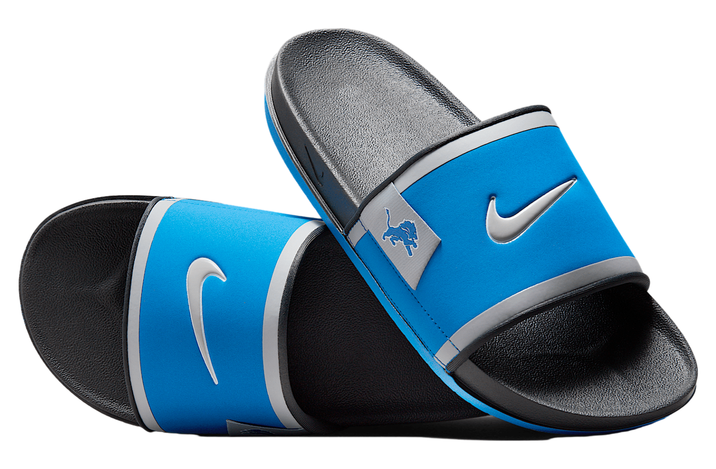 Nike Offcourt (detroit Lions) Battle Blue / Dark Smoke Grey