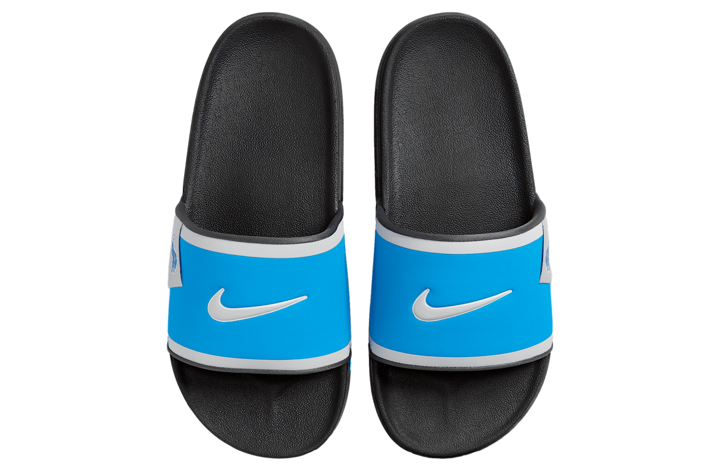 Nike Offcourt (detroit Lions) Battle Blue / Dark Smoke Grey