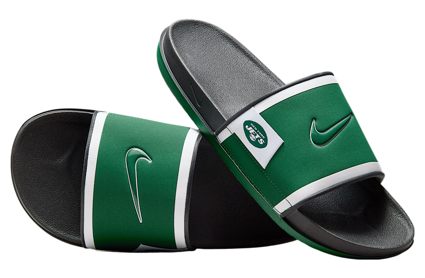 Nike Offcourt (new York Jets) Sport Green / Dark Smoke Grey