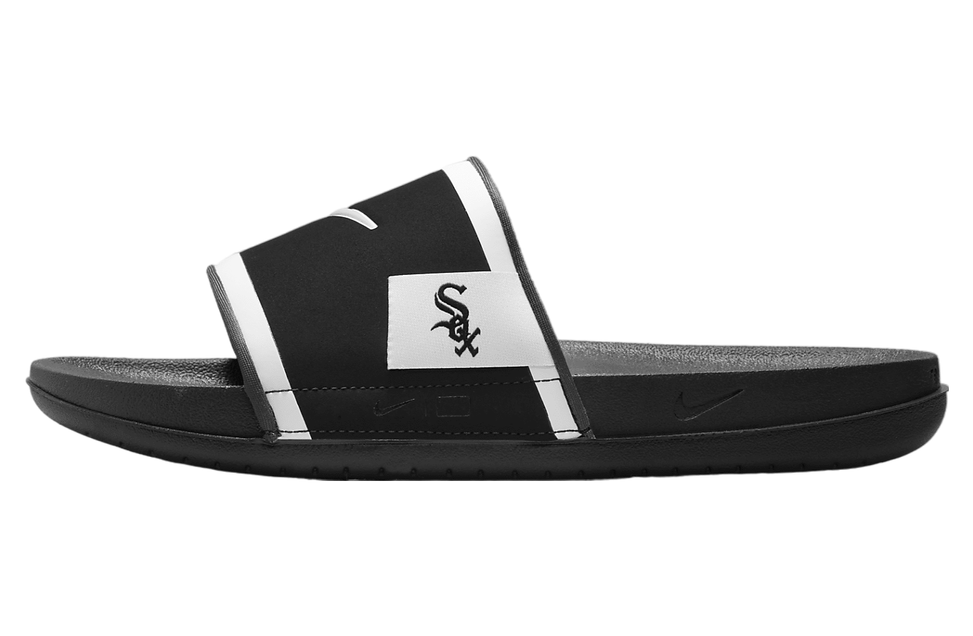 Nike Offcourt Slide (Chicago White Sox) Black / Dark Smoke Grey