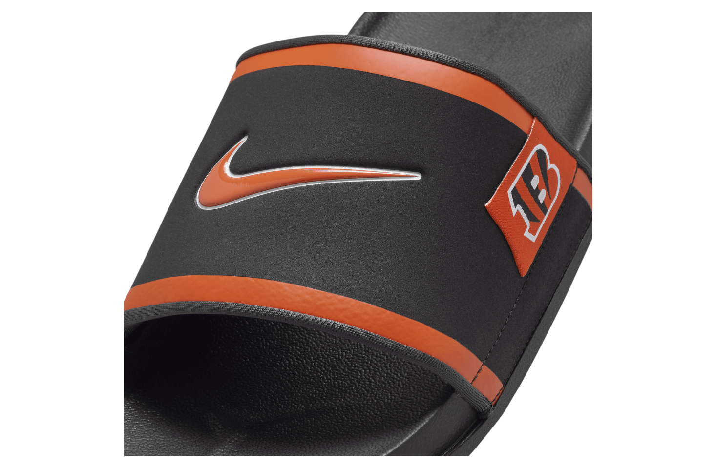 Nike Offcourt Slide (Cincinnati Bengals) Black / Dark Smoke Grey