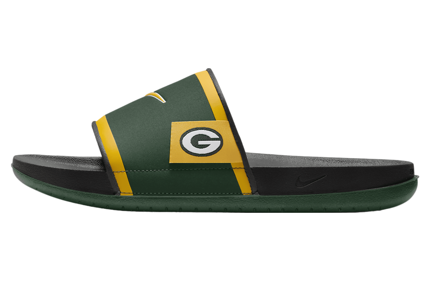 Nike Offcourt Slide (Green Bay Packers) Fir / Dark Smoke Grey