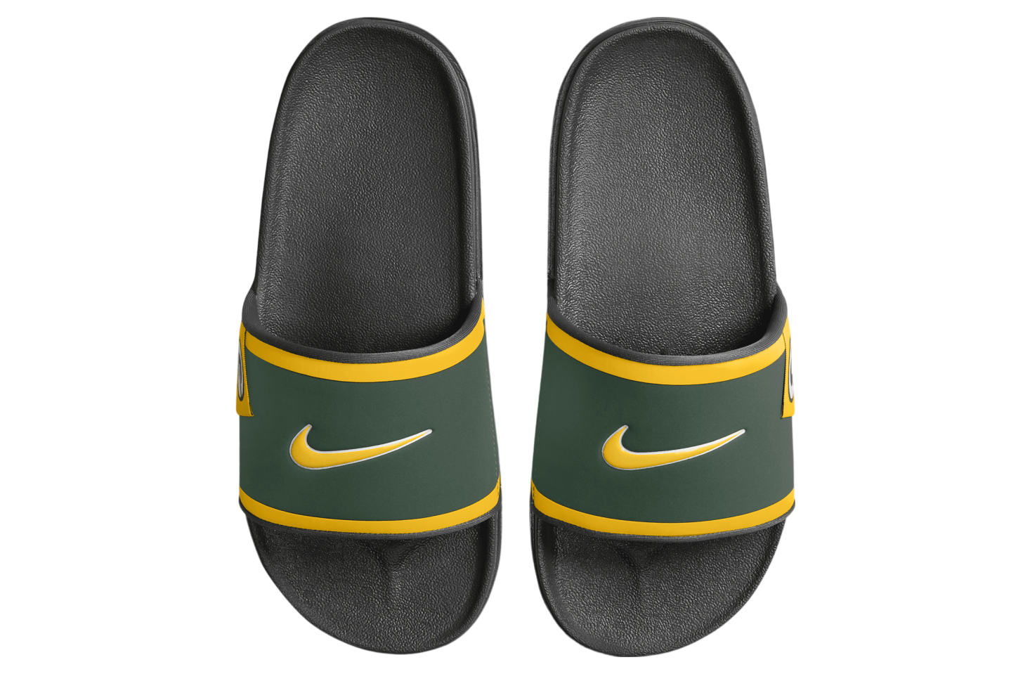 Nike Offcourt Slide (Green Bay Packers) Fir / Dark Smoke Grey