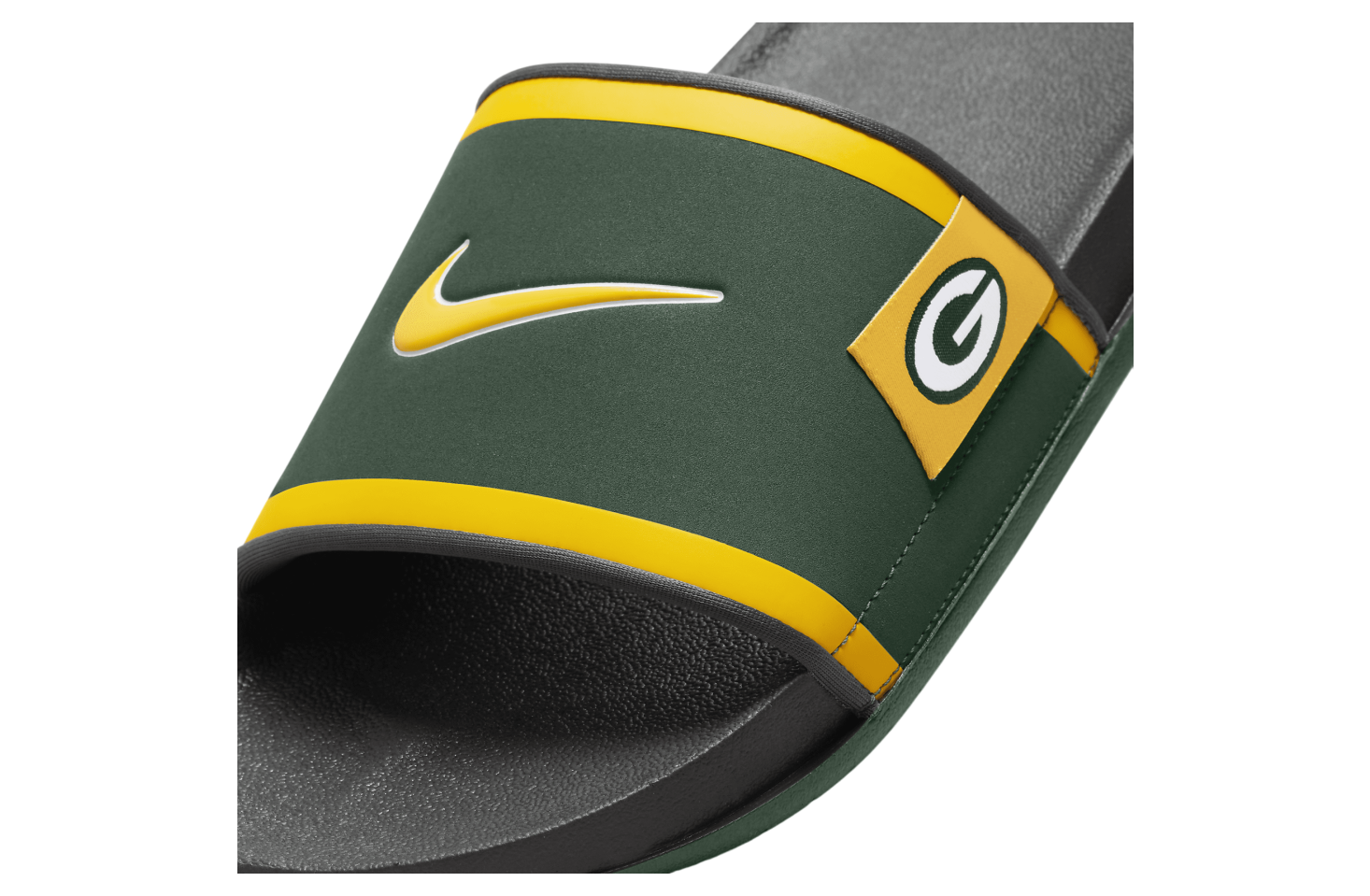 Nike Offcourt Slide (Green Bay Packers) Fir / Dark Smoke Grey