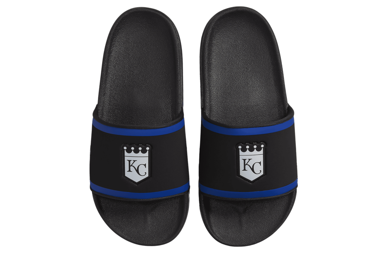 Nike Offcourt Slide (Kansas City Royals) Black / Rush Blue