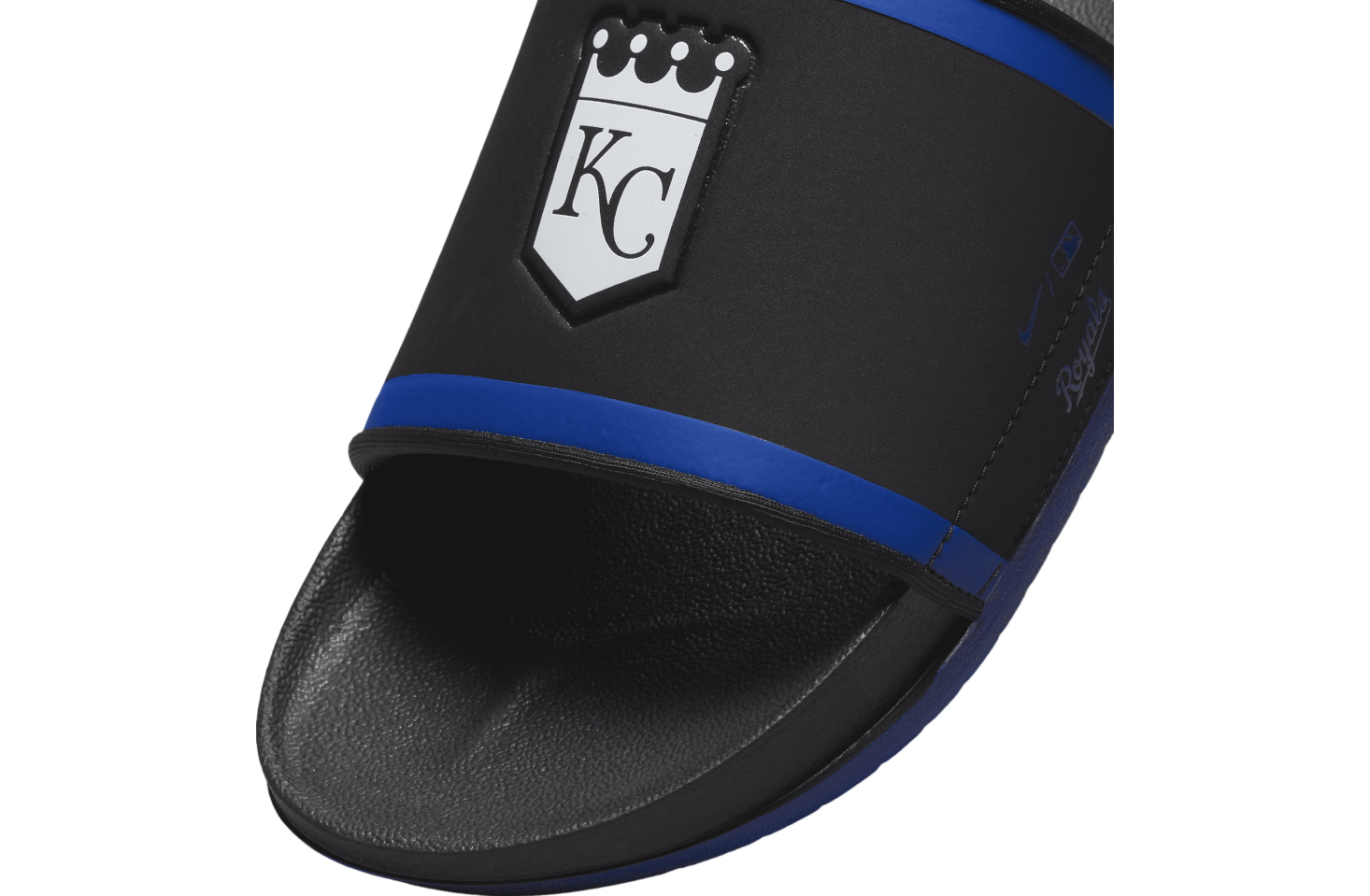 Nike Offcourt Slide (Kansas City Royals) Black / Rush Blue