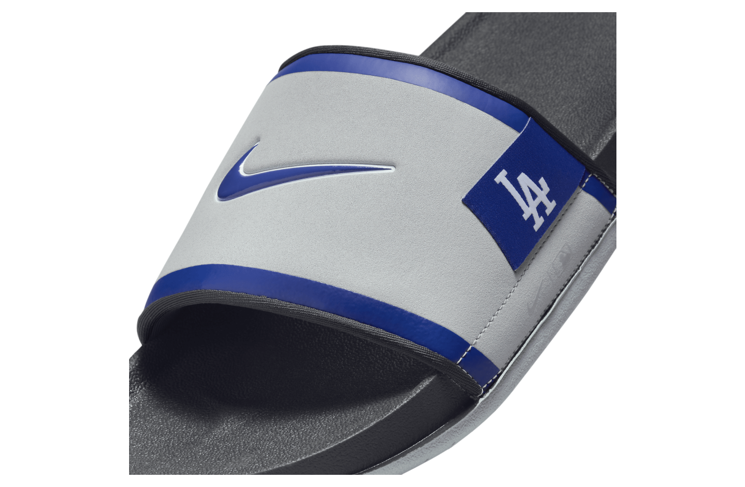 Nike Offcourt Slide (Los Angeles Dodgers) Wolf Grey / Dark Smoke Grey