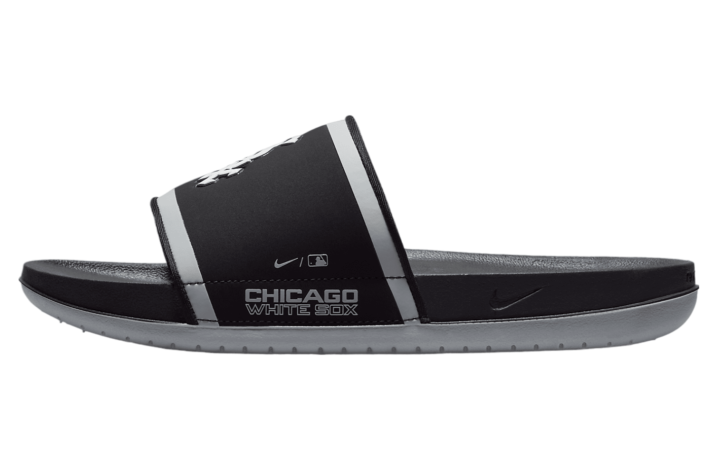 Nike Offcourt Slide (MLB Chicago White Sox) Black / Wolf Grey