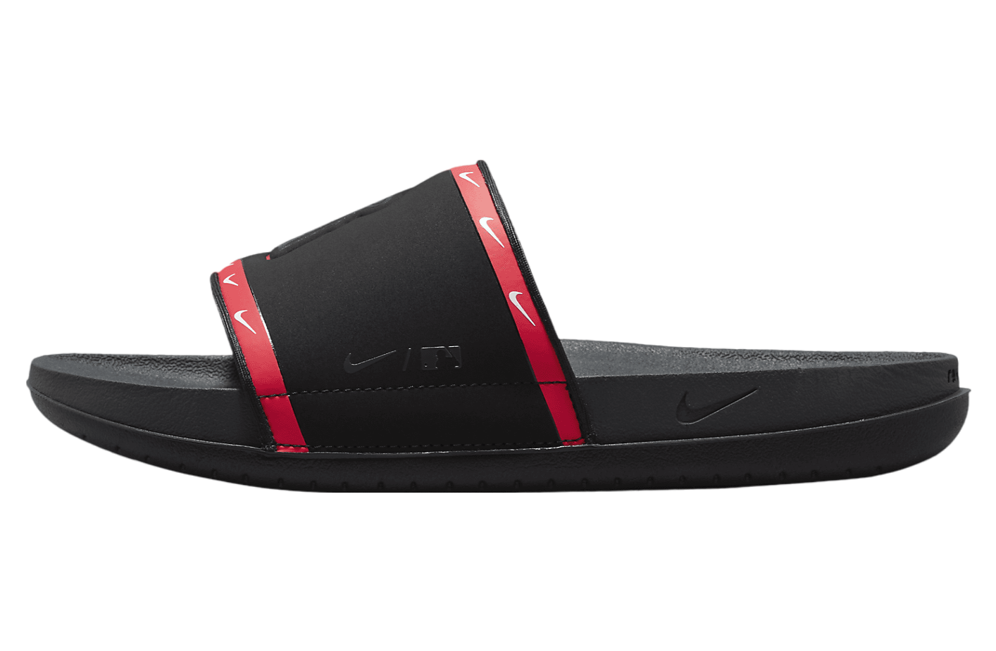 Nike Offcourt Slide (MLB Los Angeles Angels) Black / University Red