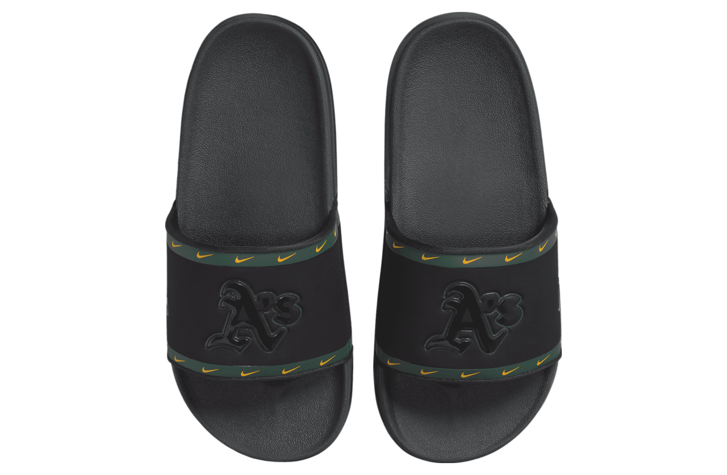 Nike Offcourt Slide (MLB Oakland Athletics) Black / Pro Green