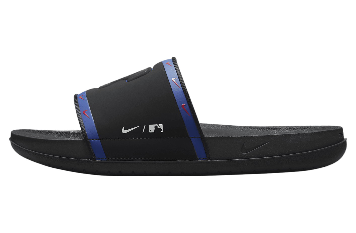 Nike Offcourt Slide (MLB Texas Rangers) Black / Deep Royal Blue