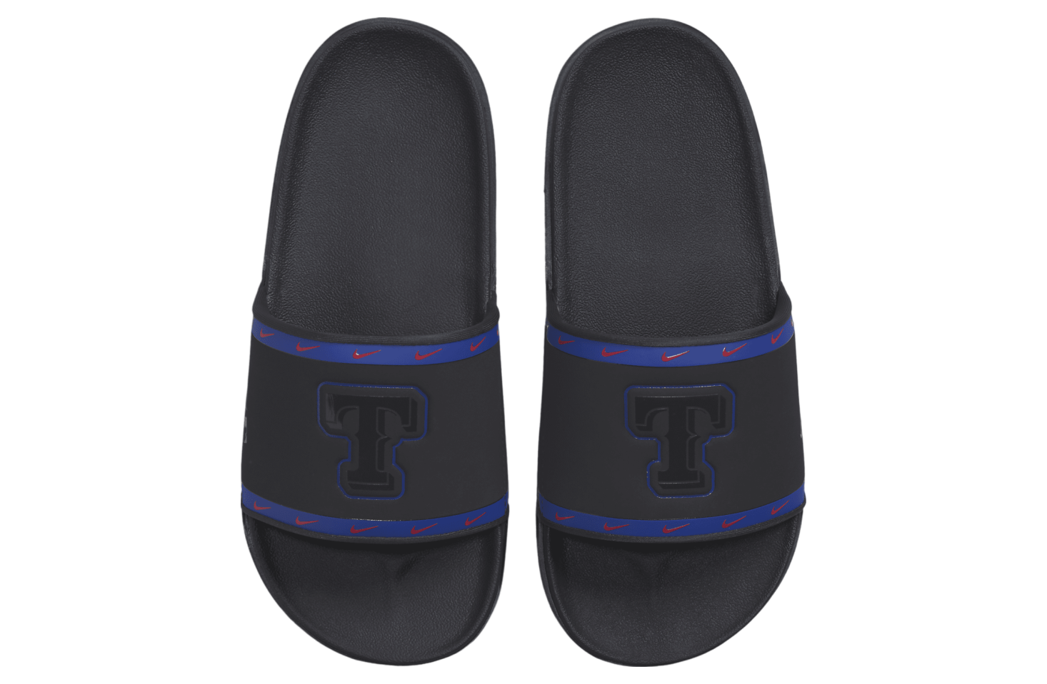 Nike Offcourt Slide (MLB Texas Rangers) Black / Deep Royal Blue