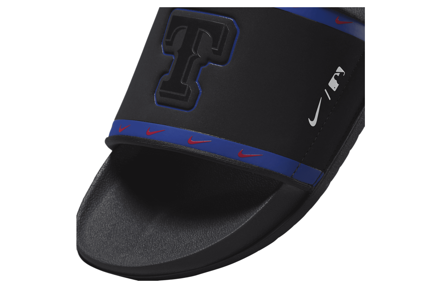 Nike Offcourt Slide (MLB Texas Rangers) Black / Deep Royal Blue