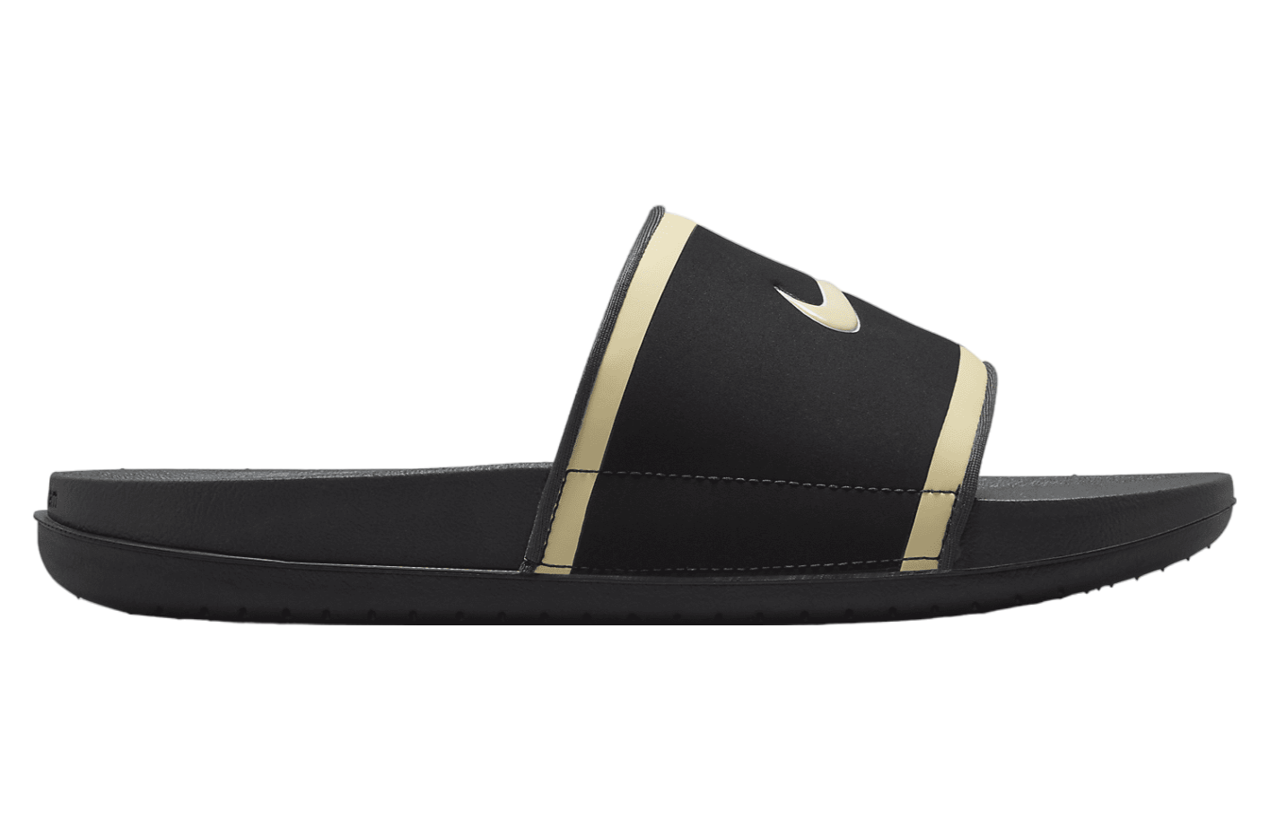 Nike Offcourt Slide (New Orleans Saints) Black / Dark Smoke Grey