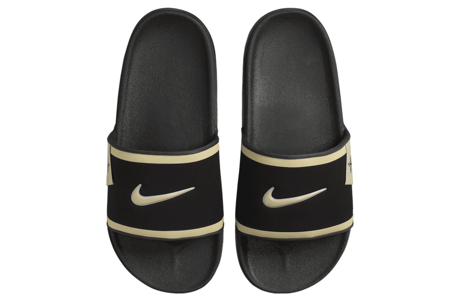 Nike Offcourt Slide (New Orleans Saints) Black / Dark Smoke Grey