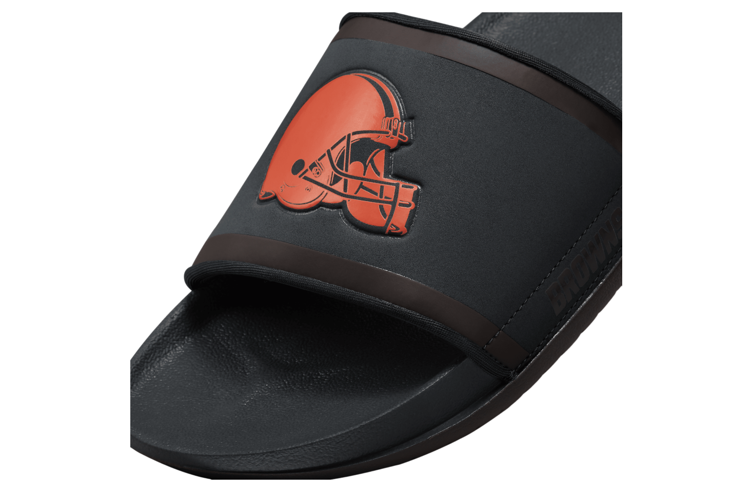 Nike Offcourt Slide (NFL Cleveland Browns) Anthracite / Seal Brown