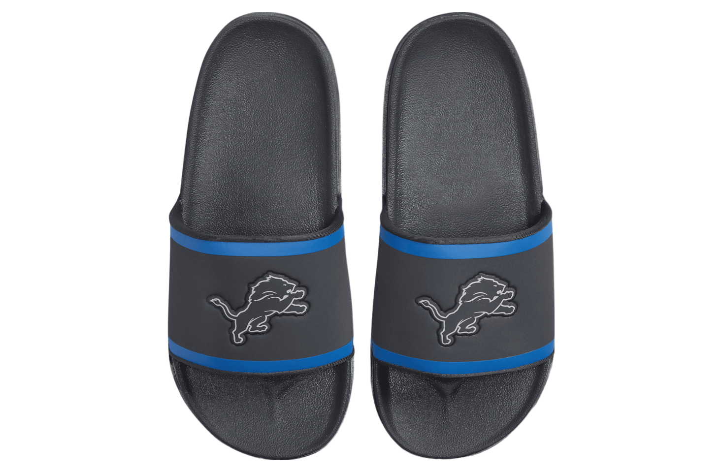 Nike Offcourt Slide (NFL Detroit Lions) Anthracite / Battle Blue