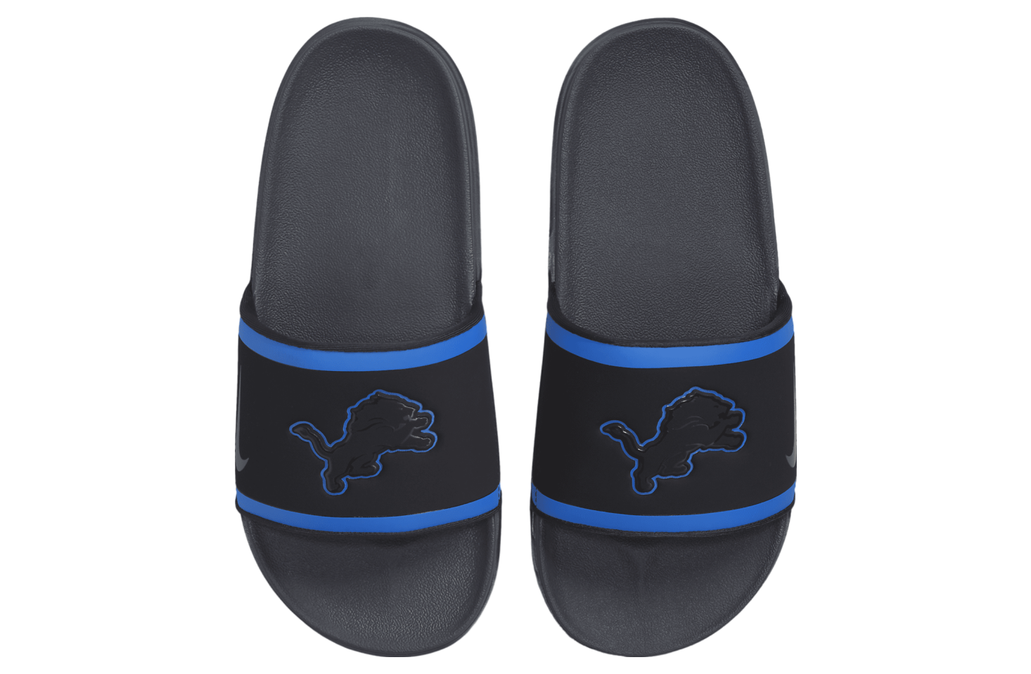 Nike Offcourt Slide (NFL Detroit Lions) Black / Battle Blue