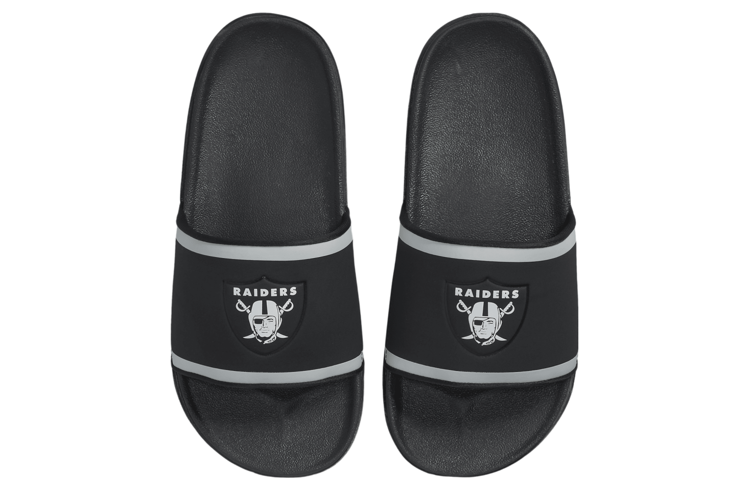 Nike Offcourt Slide (NFL Las Vegas Raiders) Anthracite / Field Silver